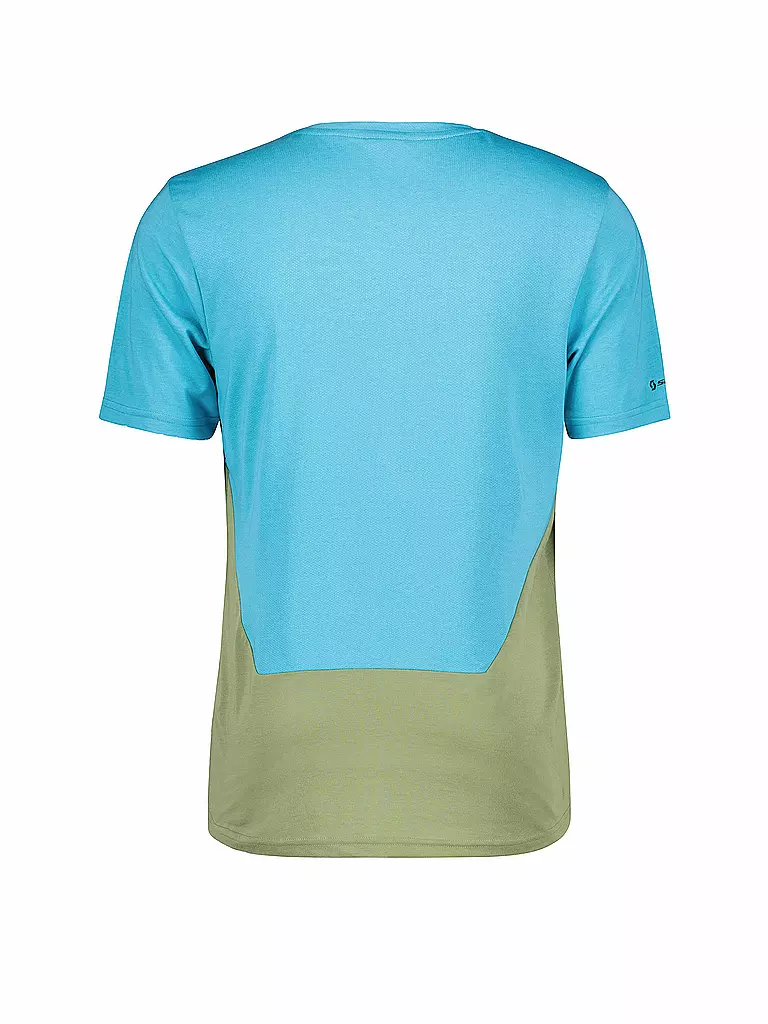 Scott Herren Radshirt Trail Flow Dri Ss Blau